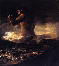 Der Koloss - Francisco de Goya