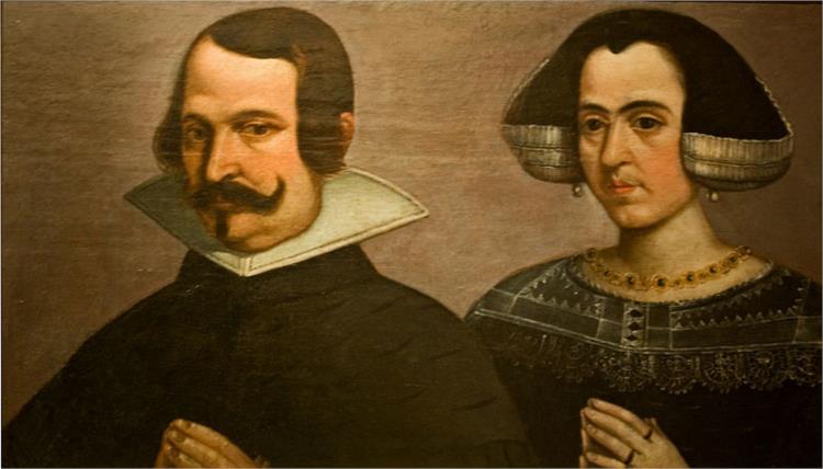 Portrait of a Wife and Man, 1630 - Франсиско Пачеко