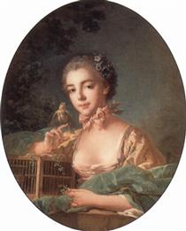 Portrait of the artist`s daughter - François Boucher