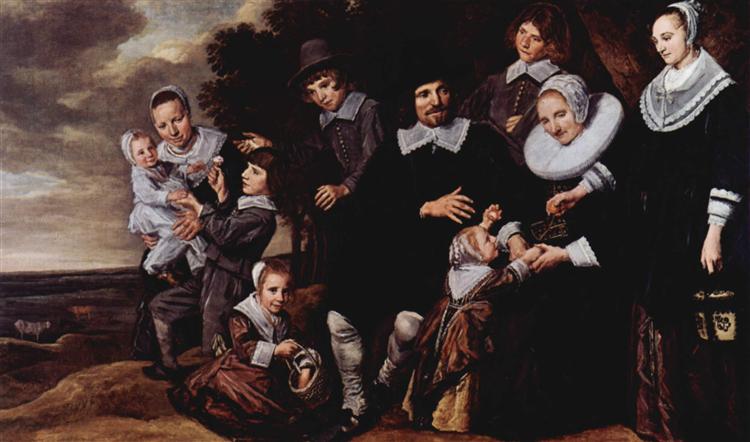 Family Group in a Landscape, c.1647 - c.1650 - Франс Халс