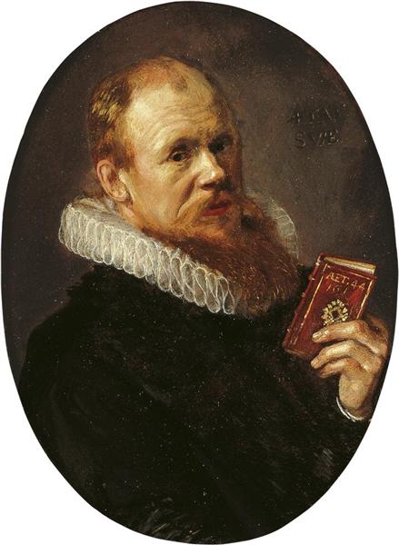 Portrait of Theodorus Schrevelius, 1617 - 哈爾斯