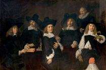 Portrait de groupe des régents de l'hospice des vieillards - Frans Hals