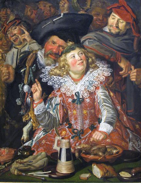 Fêtards du Mardi Gras, c.1615 - Frans Hals