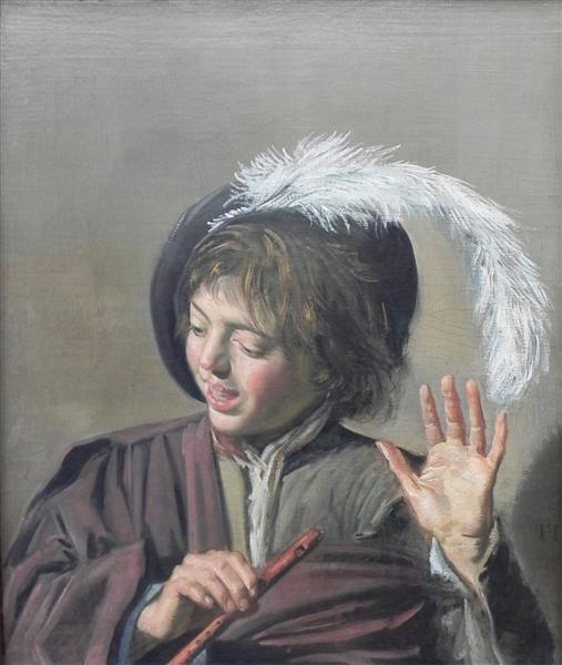 Portrait d'un garçon avec une flûte, 1623 - Frans Hals