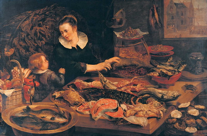 Fish-shop, c.1616 - Frans Snyders