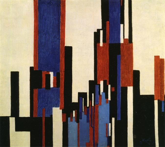 Vertical Plains Blue and Red, 1913 - František Kupka