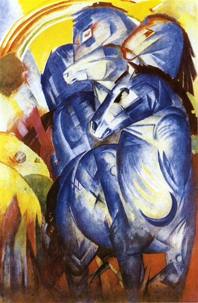 La torre de los caballos azules, 1913 - Franz Marc