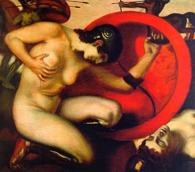 Wounded Amazon, 1904 - Franz Stuck