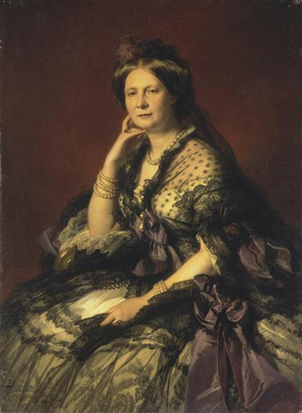Portrait of Grand Princess Yelena Pavlovna, 1862 - Франц Ксавер Вінтерхальтер