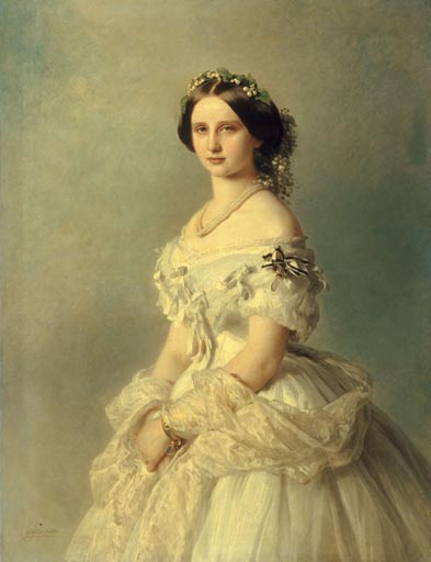 Portrait of Princess of Baden, 1856 - 弗朗兹·克萨韦尔·温德尔哈尔特