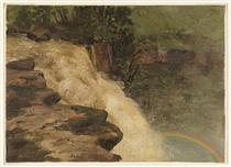 A Waterfall in Colombia - Frederic Edwin Church