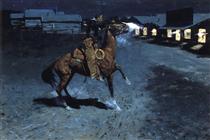 An Argument with the Town Marshall - Frederic Remington