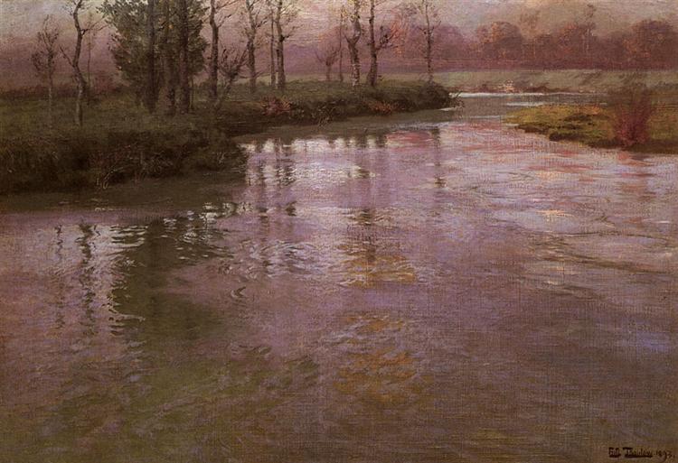 On a French River, 1893 - Фриц Таулов