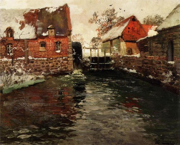 The Mill, c.1895 - Frits Thaulow