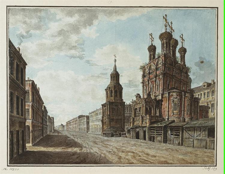 Church of Nikola the Big Cross on Ilyinka, c.1805 - Fjodor Jakowlewitsch Alexejew