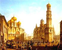 The Cathedral Square in the Moscow Kremlin - Fiódor Alekséiev