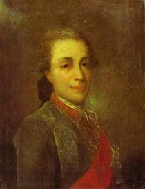 Portrait of an Unknown man in a Green Caftan - Fyodor Rokotov