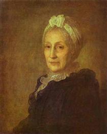 Portrait of Anna Yuryevna Kvashnina-Samarina - Fjodor Stepanowitsch Rokotow