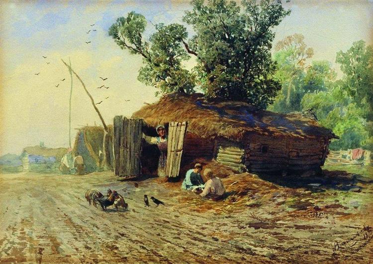 Землянка, 1870 - Фёдор Васильев