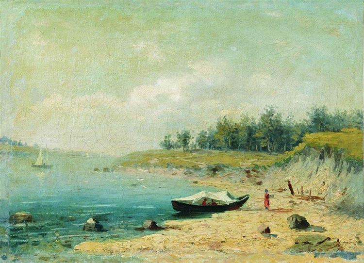 On the Bank of the Volga, 1870 - Fiódor Vassiliev