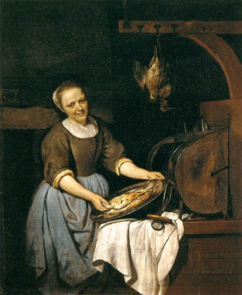 La cocinera, c.1657 - c.1667 - Gabriël Metsu
