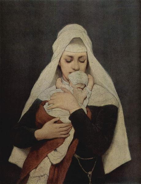 Findelkind, 1880 - Габриэль фон Макс