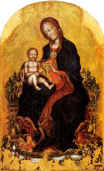Madonna with Child Gentile da Fabriano - Джентиле да Фабриано