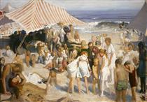 Beach at Coney Island - George Wesley Bellows
