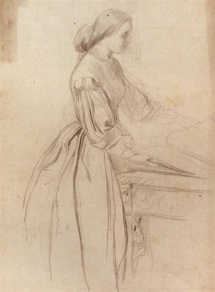 Portrait Of A Lady, Possibly Julia Jackson - George Frederick Watts