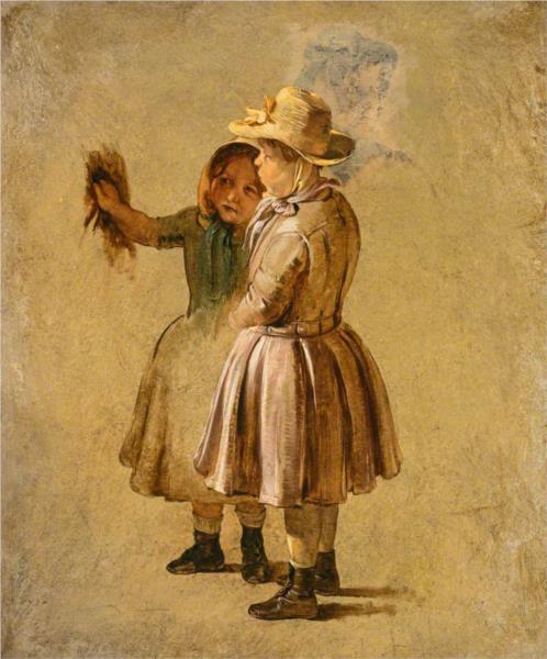 Two Children, 1848 - Джордж Харви