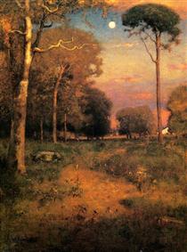Early Moonrise, Florida - George Inness