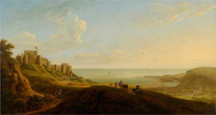 View of Dover Castle, 1738 - Джордж Ламберт