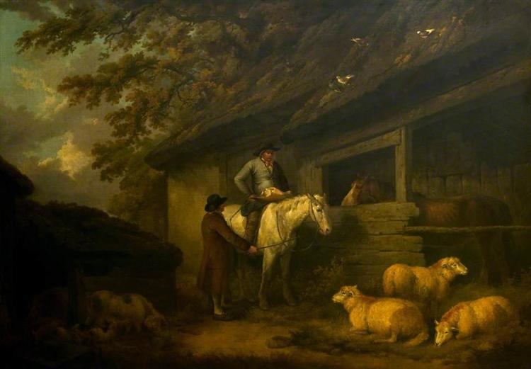 Bargaining for Sheep, 1794 - Джордж Морланд