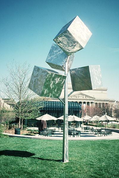 Cluster of Four Cubes, 1992 - George Rickey