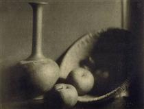 Still Life with Vase and Apples - Джордж Сілі