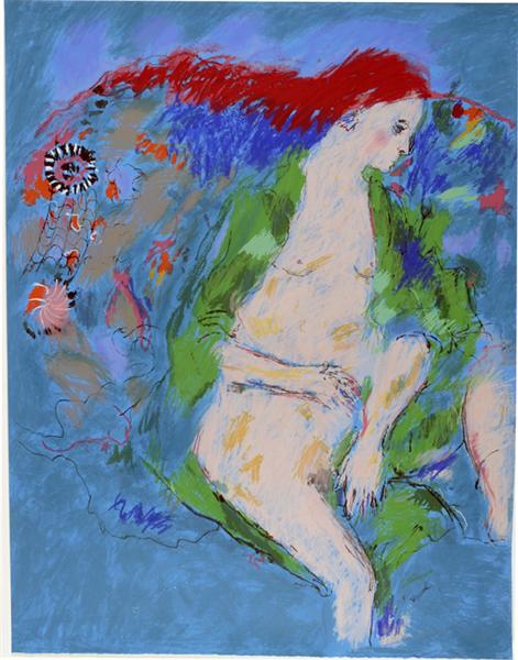 Red Haired Girl with Green Robe, 1986 - Джордж Сегал