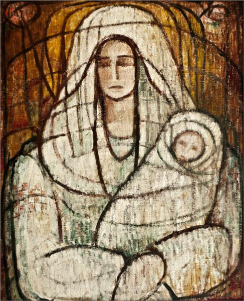 Mother and Child, 1986 - George Stefanescu