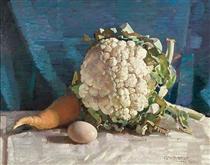 Egg and Cauliflower - George Washington Lambert