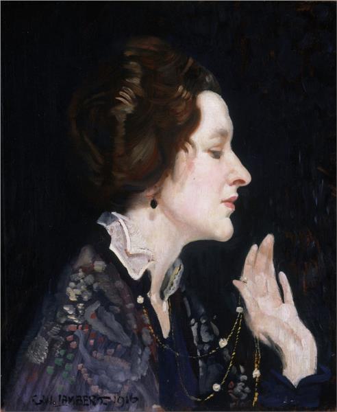 Portrait of a Lady (also known as Thea Proctor), 1916 - George Washington Lambert