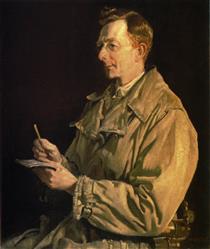 Portrait of Charles E.W. Bean - Джордж Вашингтон Ламберт
