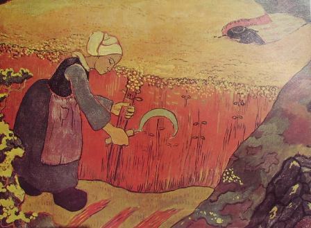 Harvesting of buckwheat in Britain, 1895 - Georges Lacombe