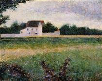 Landscape in the Ile-de-France - Georges Pierre Seurat