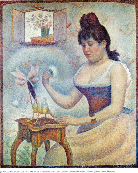 Young Woman Powdering Herself, 1889 - 1890 - Georges Seurat