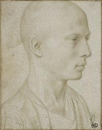 Study of a Bust of Young Boy with Shaved Head - Gerard David