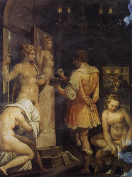 The Studio of the Painter, c.1563 - Джорджо Вазарі