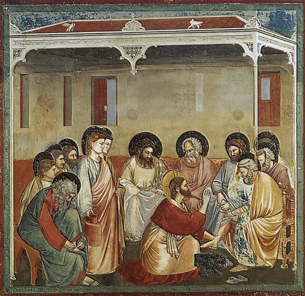 Christ Washing the Disciples' Feet, c.1305 - Giotto