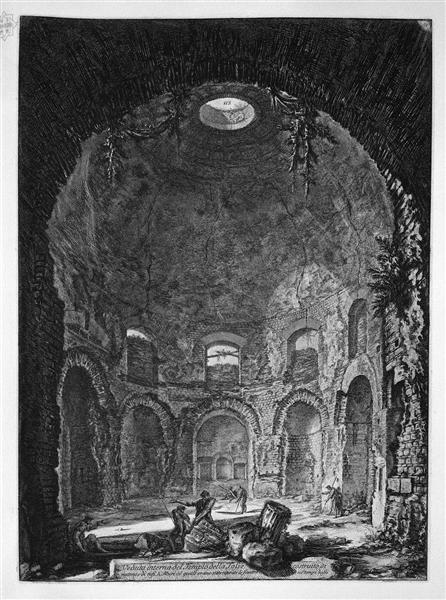 Interior view of the Temple of the Cough - Джованні Баттіста Піранезі