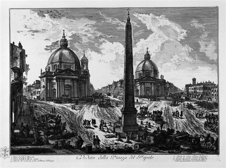 Interior view of the tomb of St. Constance made ​​by Constantine the Great and erroneously called the Temple of Bacchus, now in the church of the same Holy - Giovanni Battista Piranesi