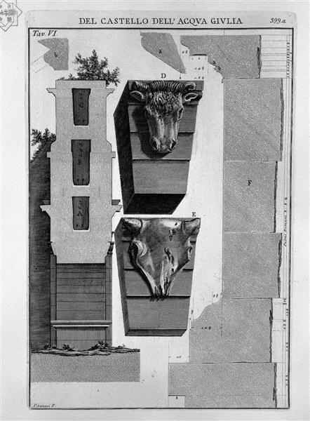 Profile section of the monument - Джованни Баттиста Пиранези