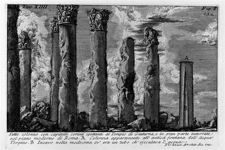 The Roman antiquities, t. 1, Plate XIV, 1756 - Джованни Баттиста Пиранези